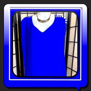 NWOT Beautiful Electric Blue Plus Size Top